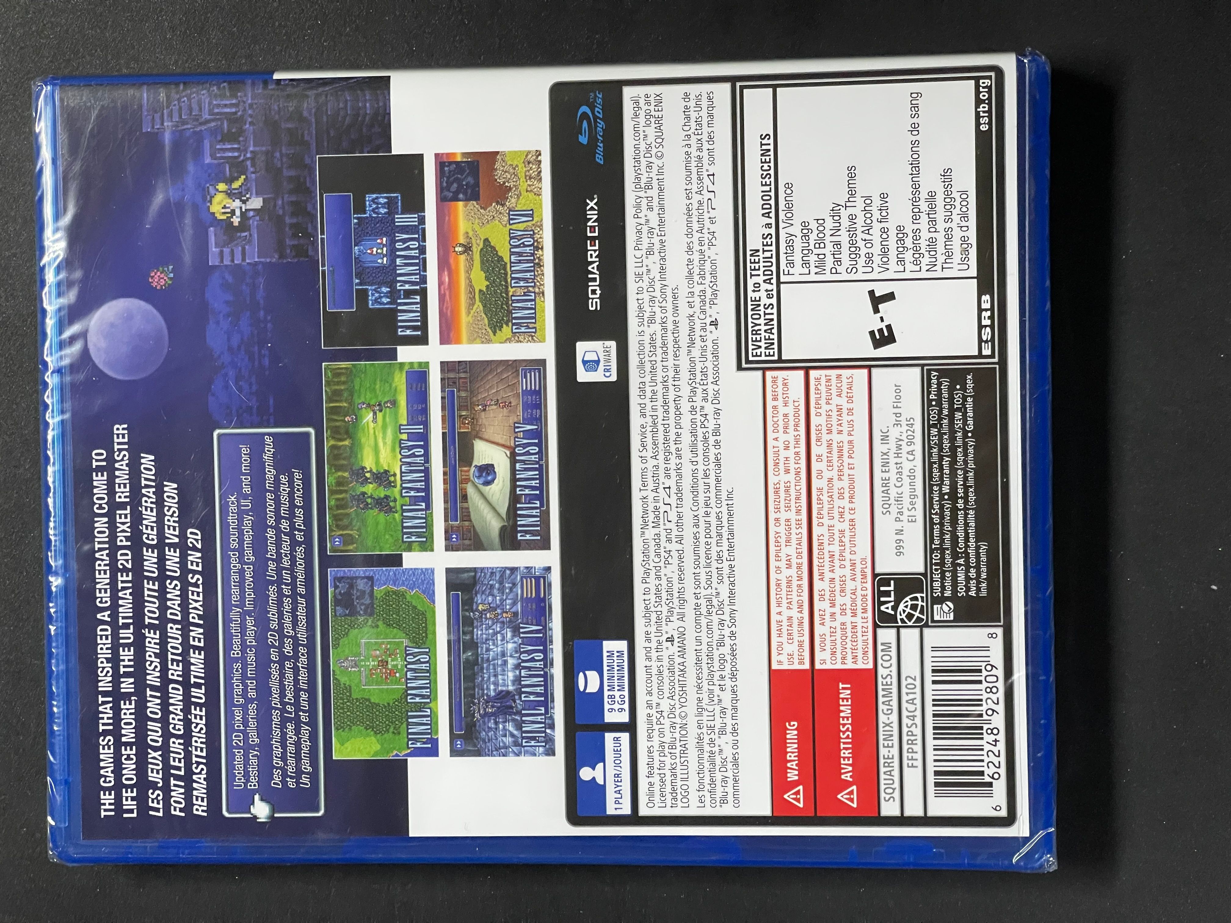 Final Fantasy I-VI Collection | PS4 | Brand New, Sealed