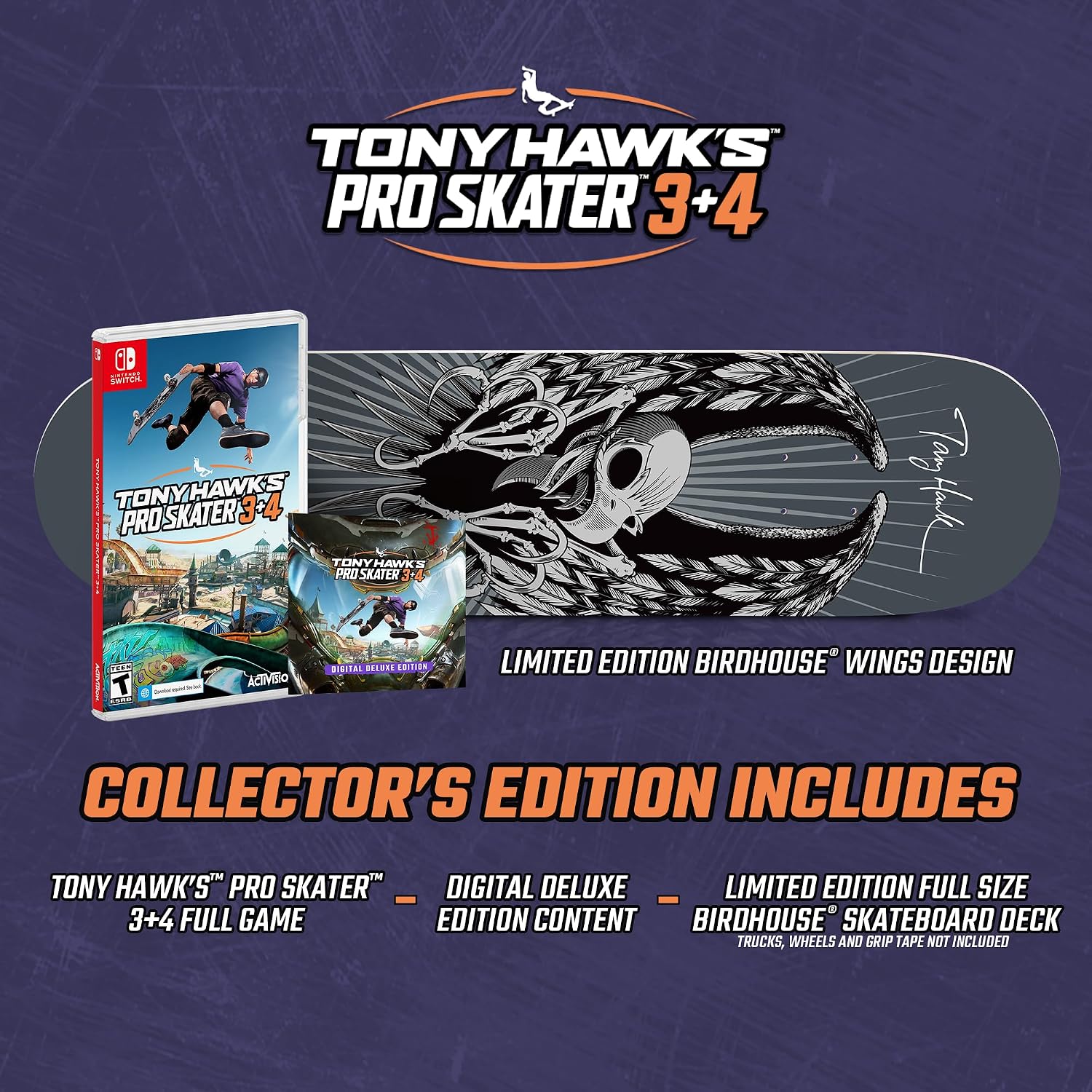 Tony Hawk's Pro Skater 3 + 4 [Collector's Edition] | Switch | Brand New, Sealed