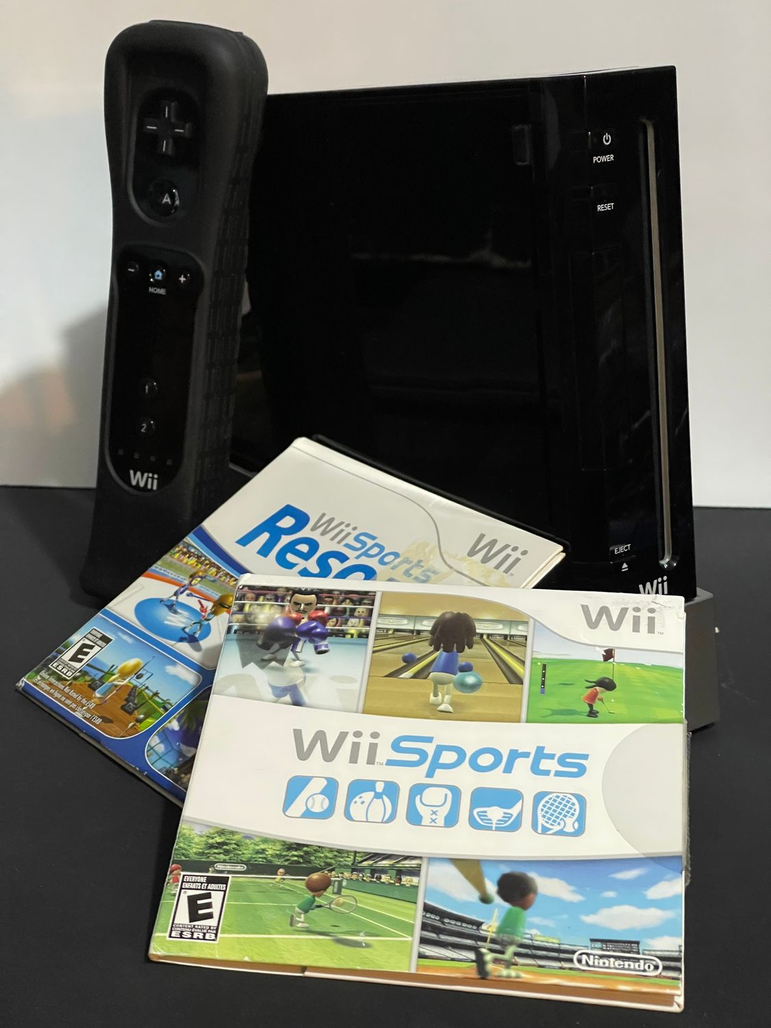 Black Nintendo Wii System [Wii Sports + Wi Sports Resort + Wii MotionPlus] | Wii | CIB