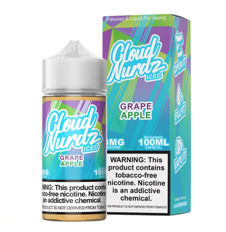 Cloud Nurdz Iced Grape Apple 6mg