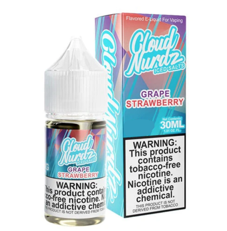 Cloud Nurdz Salts Iced Grape Strawberry 50mg