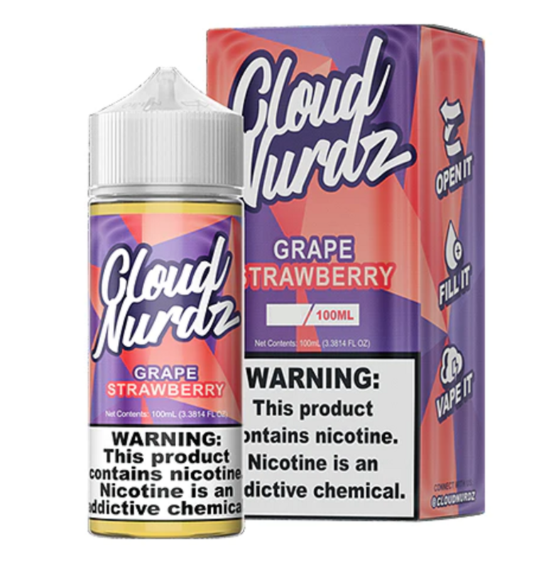 Cloud Nurdz Grape Strawberry 3mg