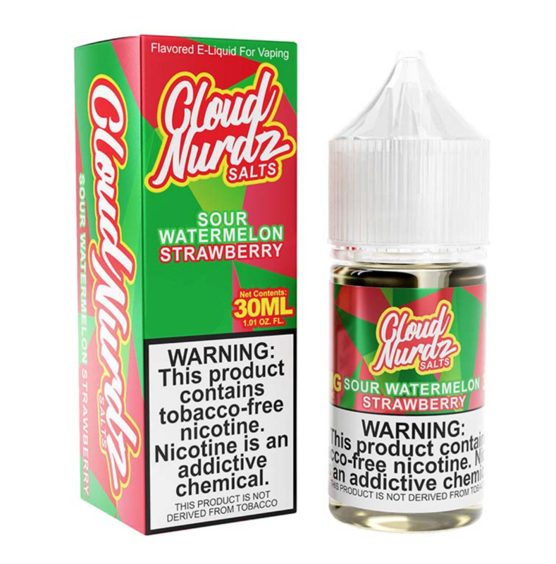 Cloud Nurdz Salts Sour Watermelon Strawberry 50mg