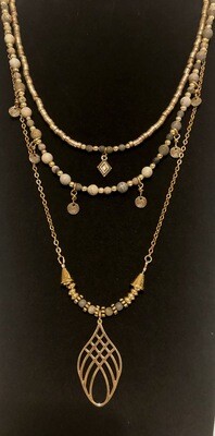 Necklace - Sweet Jasper Trio