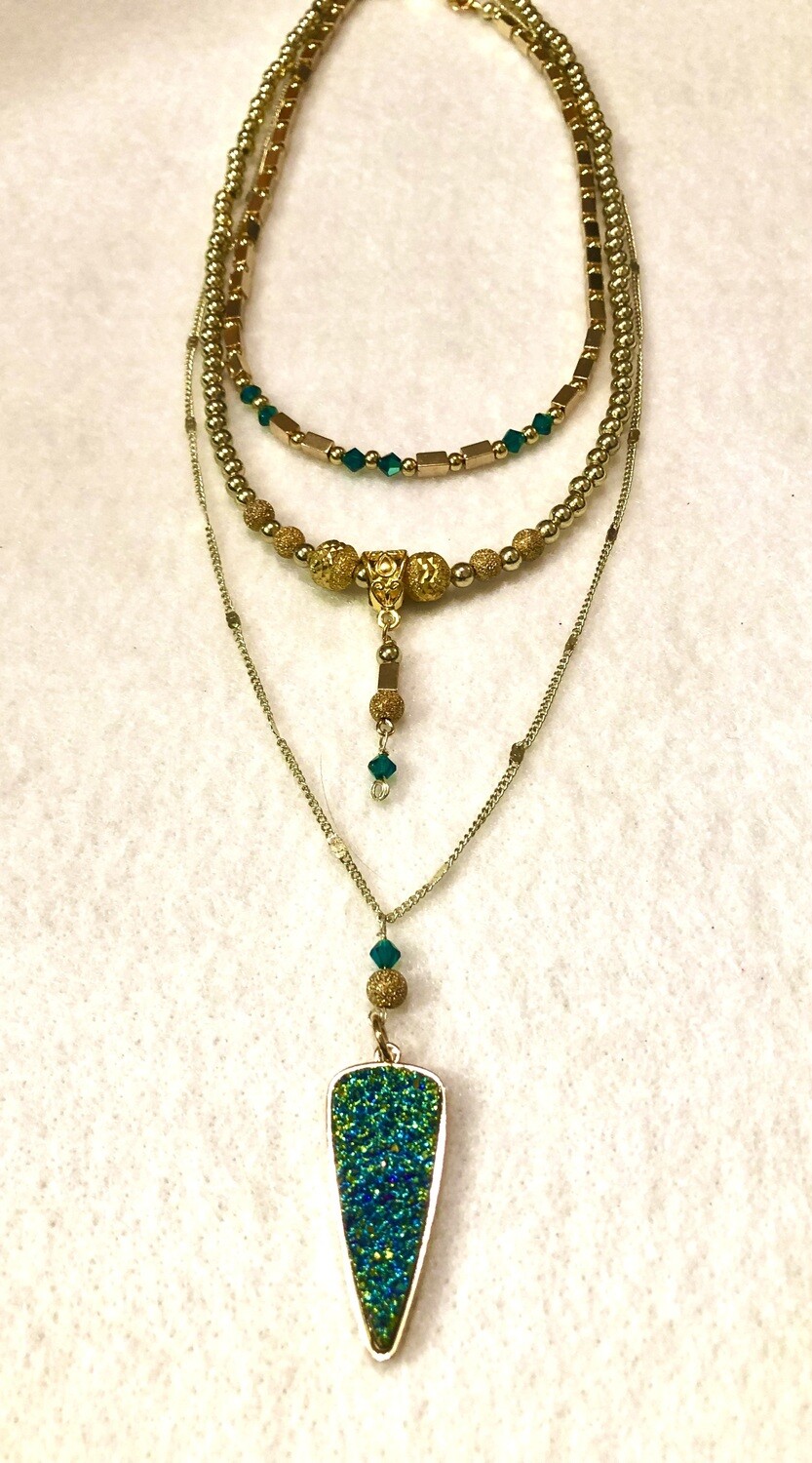 Necklace - Look of Emerald