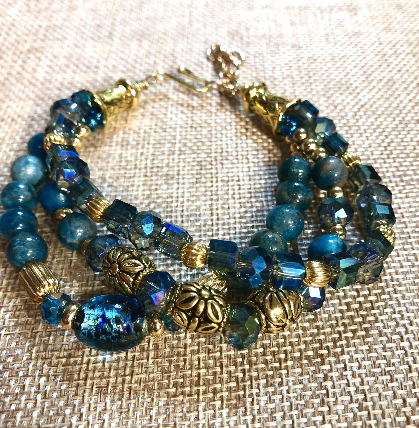 Bracelet - Teal Triplets