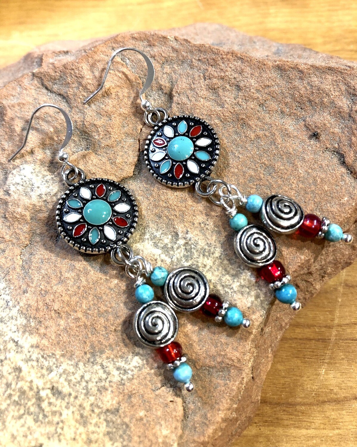 Earrings - Hints of Aztec