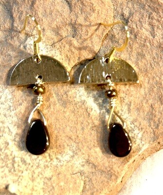Earrings - A Drop of Bronze