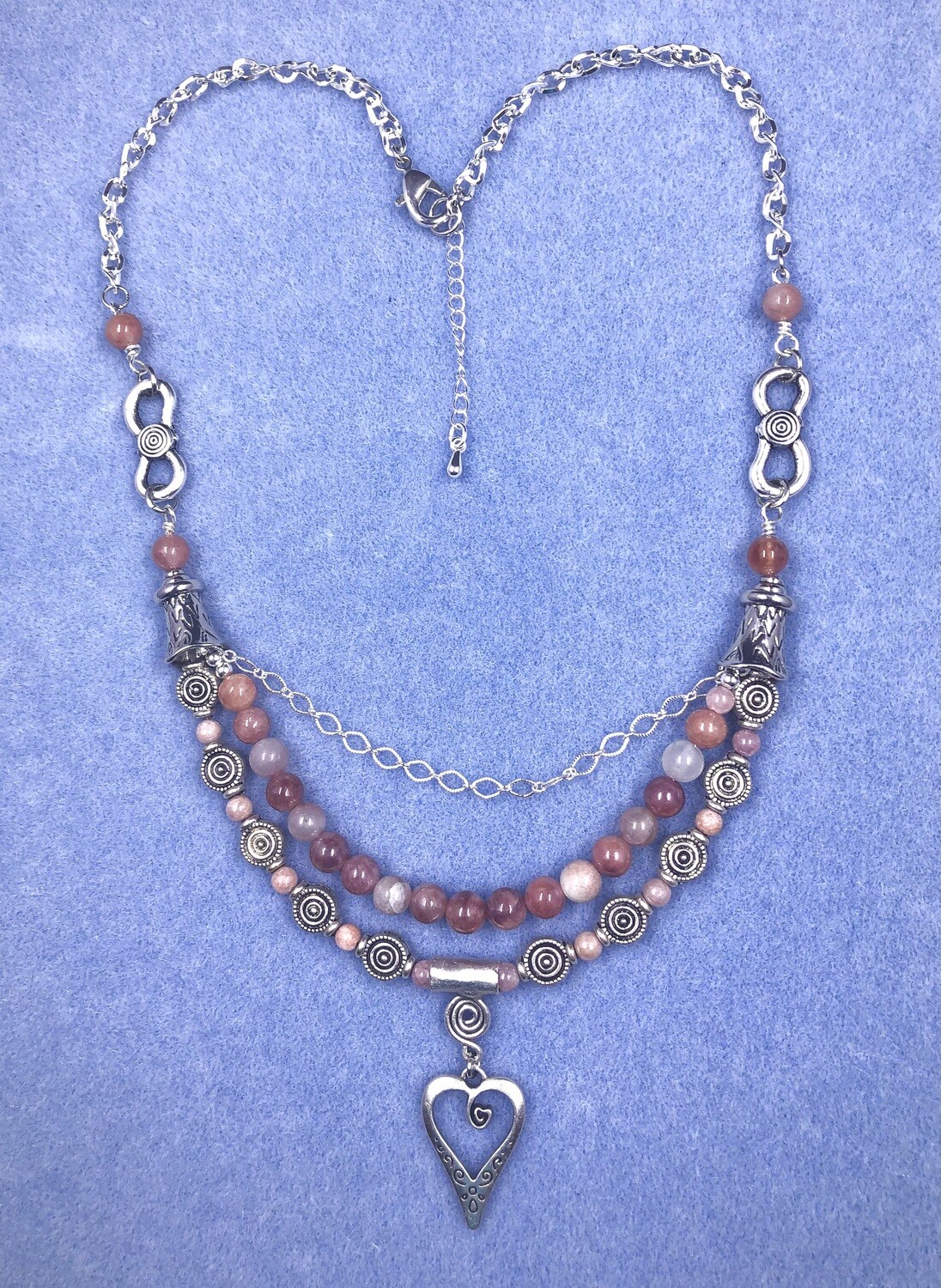 Necklace - Sunstone Heart