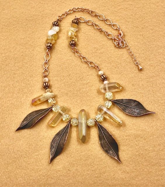 Necklace - Leaves of Copper
