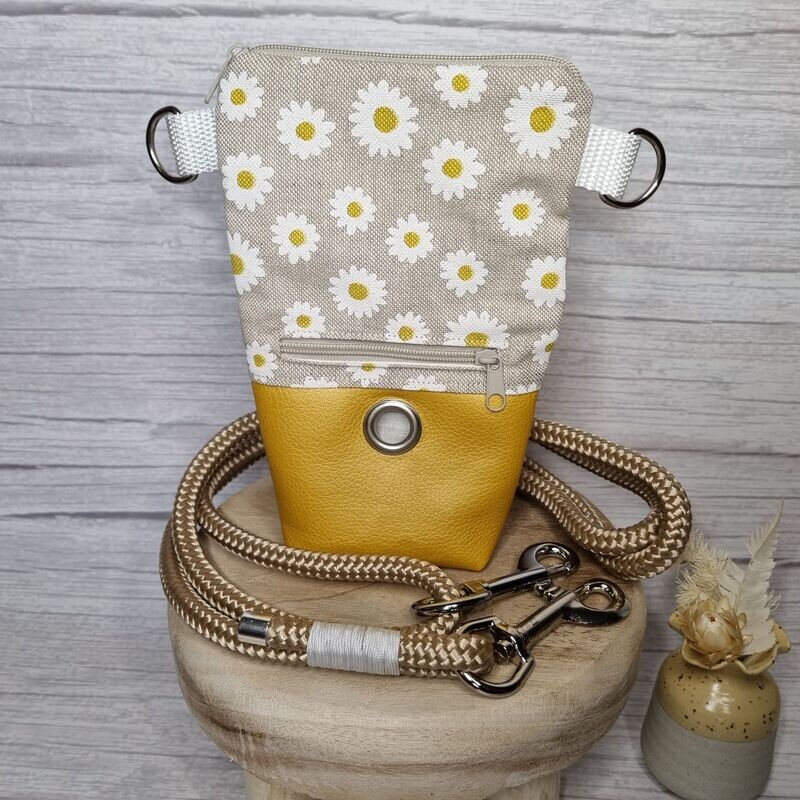 Gassi-Handy-Tasche Gänseblümchen