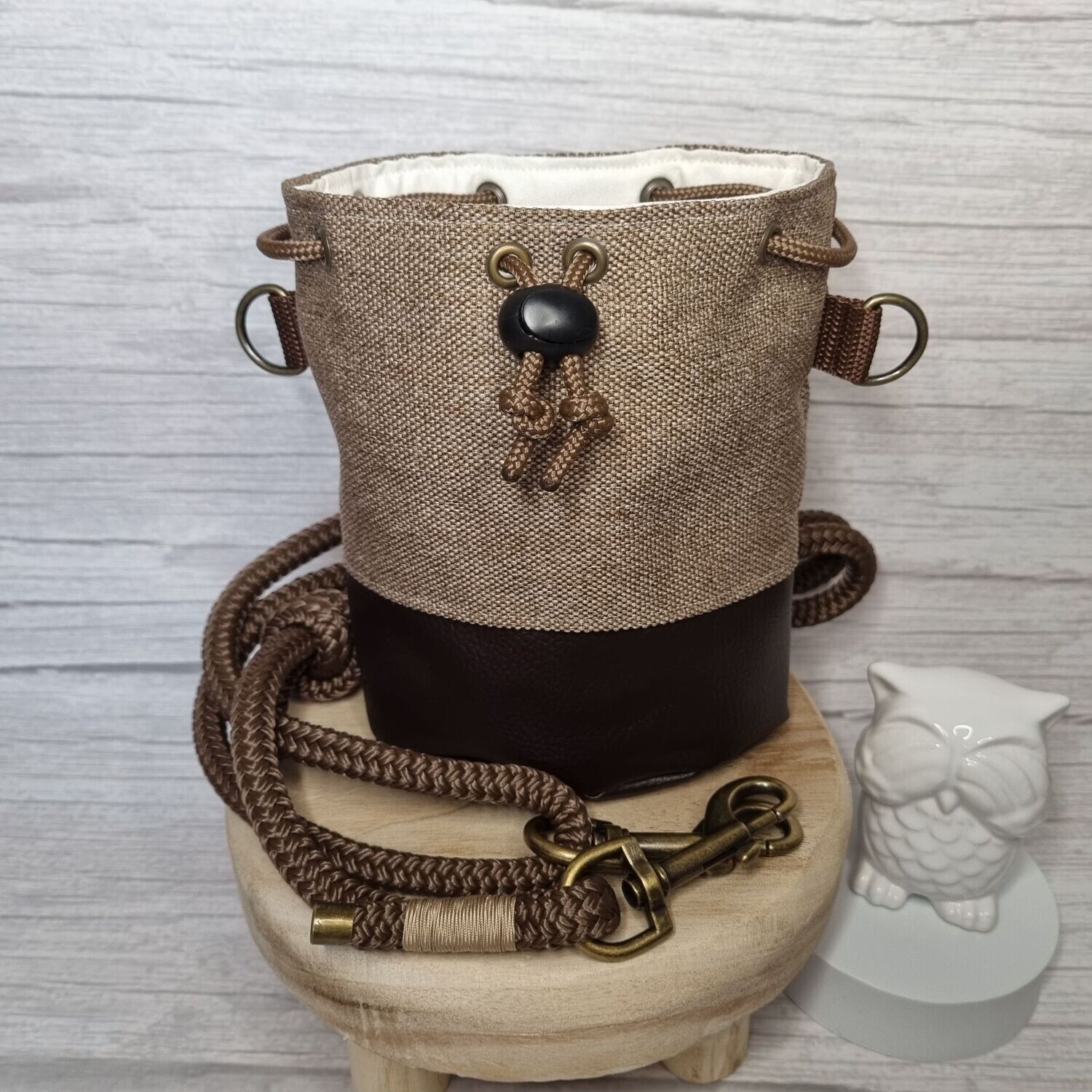 Leckerlibeutel braun-beige