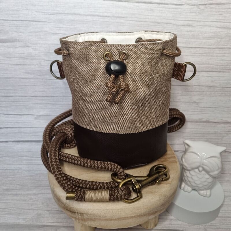 Leckerlibeutel braun-beige
