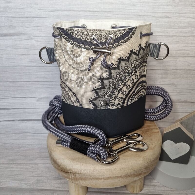 Leckerlibeutel Ornamente schwarz
