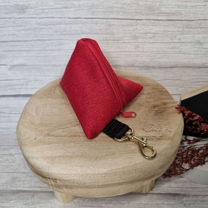 Leckerlitasche rot-schwarz