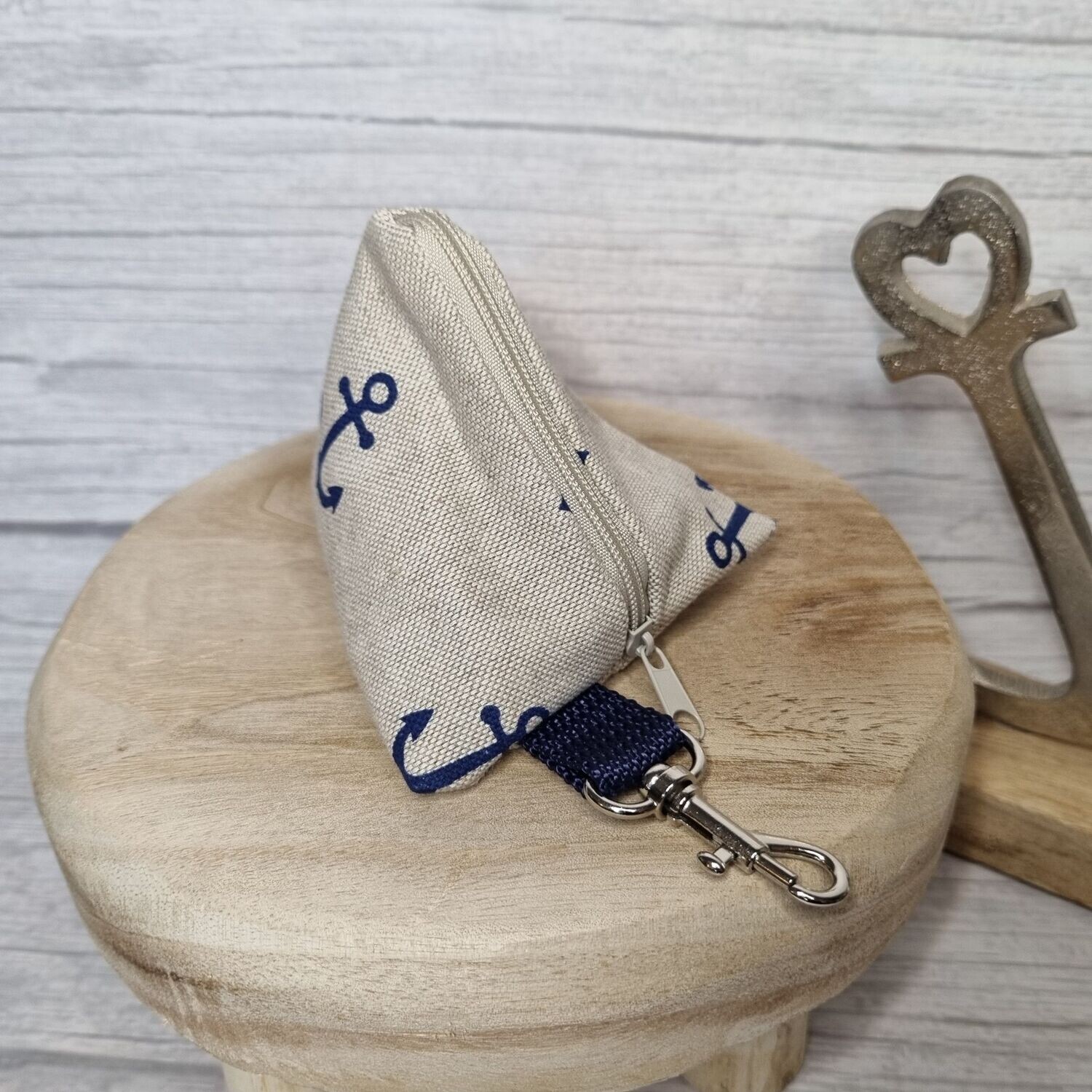Leckerlitasche Anker blau