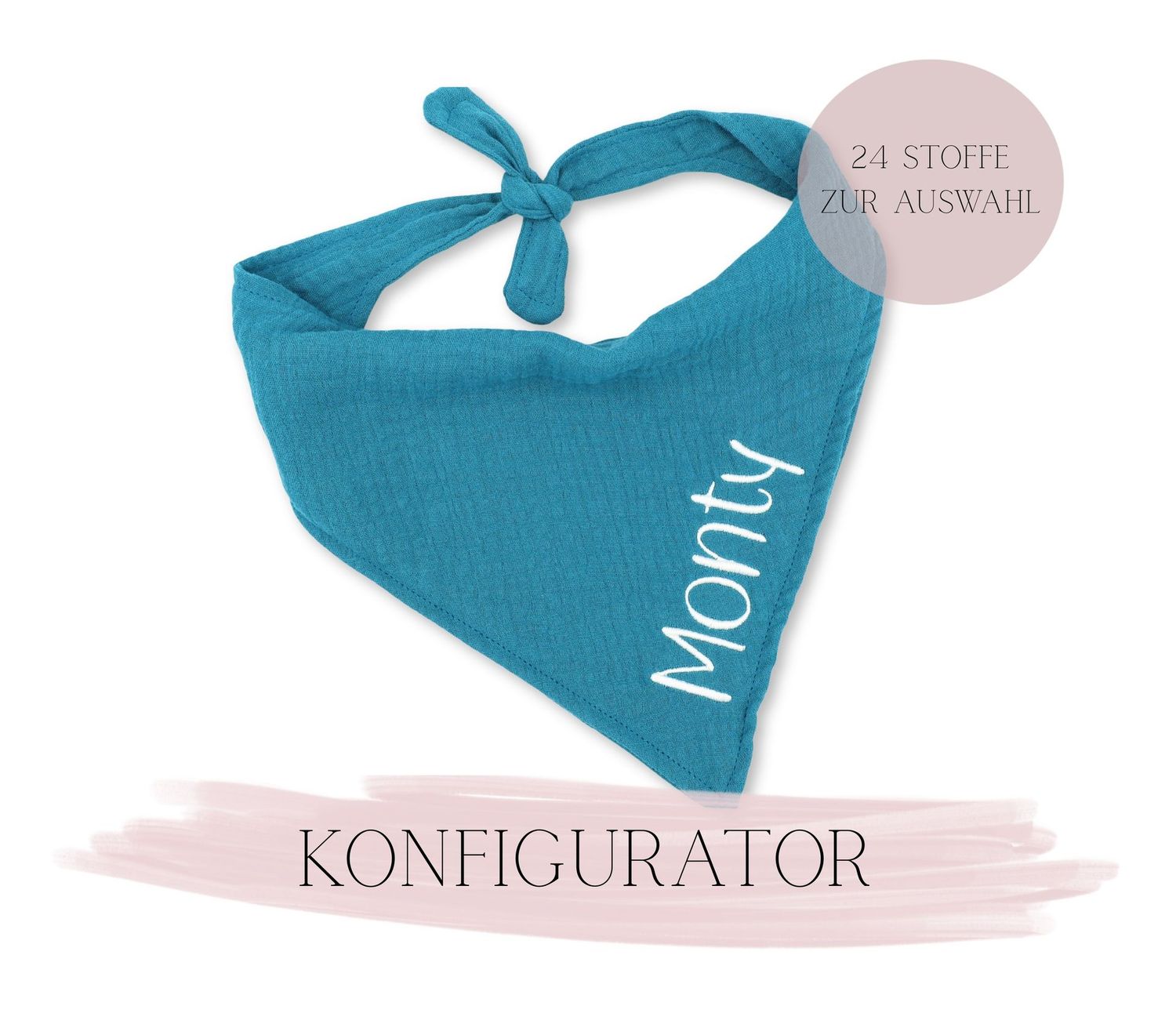 Produktkonfigurator Halstuch mit Wunschtext Produktkonfigurator Halstuch mit Wunschtext