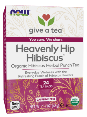 Now - Organic Heavenly Hip Hibiscus - 24 Tea Bags