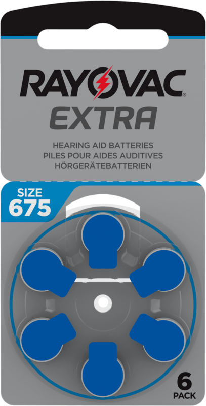 Rayovac 675 Blå - 60 batterier. Fritt levert
