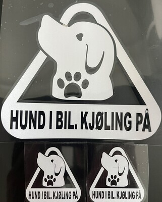 HUND I BIL. KJØLING PÅ