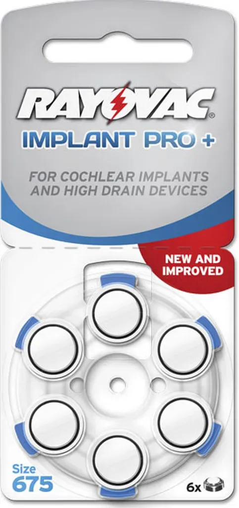 Rayovac 675 Blå Implant Pro + 60 stk fritt levert