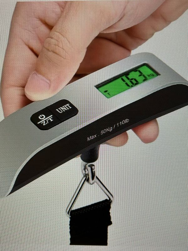 Digital Håndbagasje vekt. Inkl. Batteri.