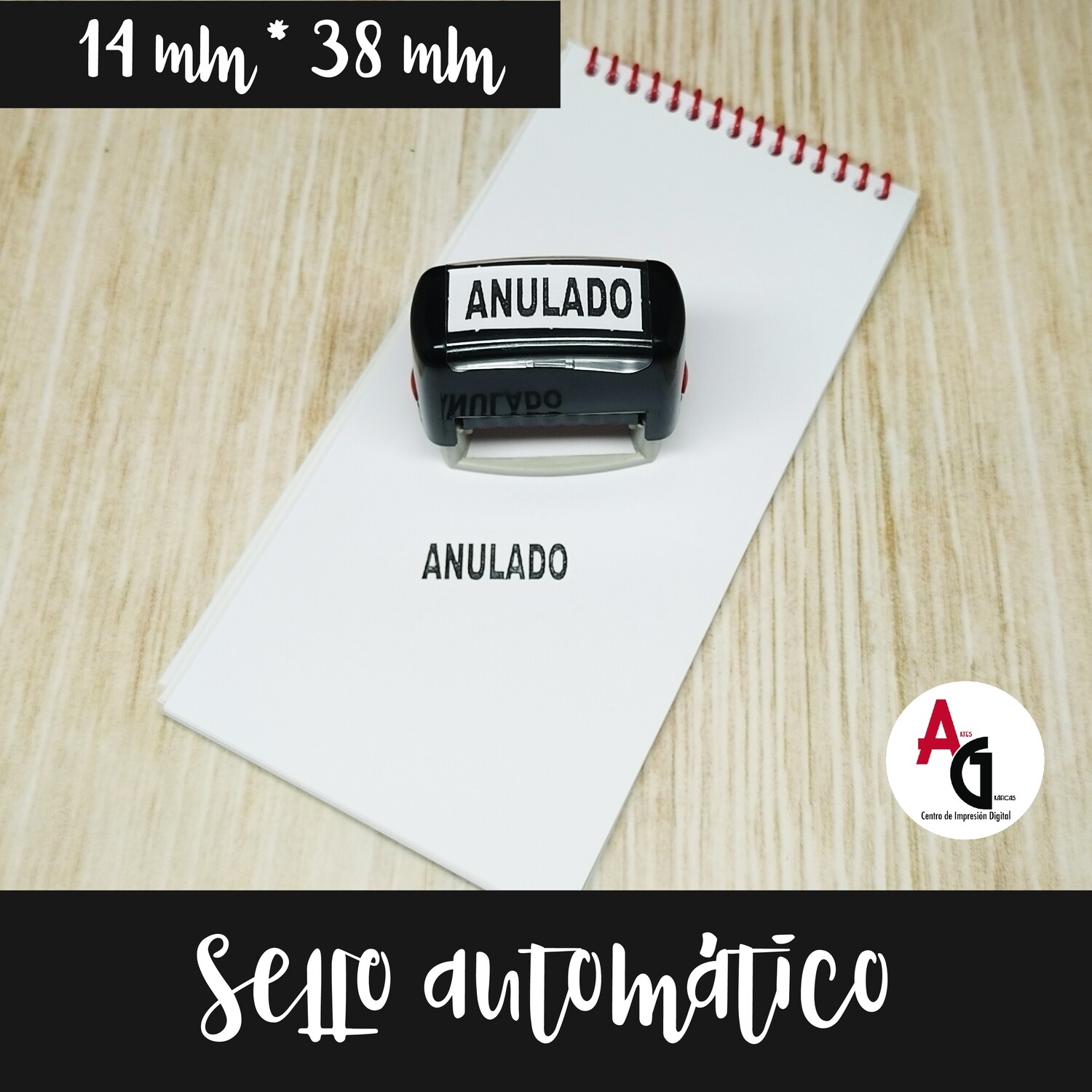 Sello 14 mm x 38 mm