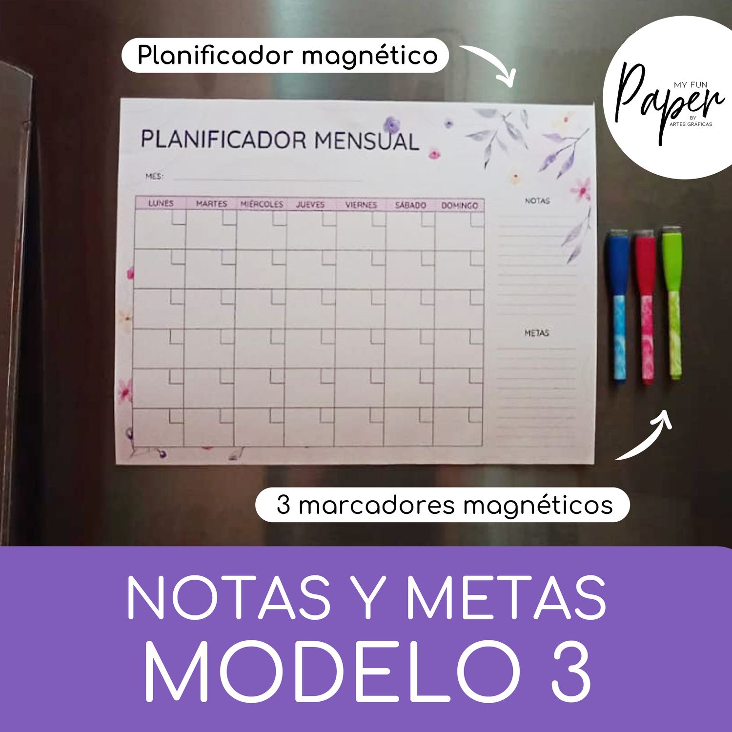 Notas y metas modelo 3