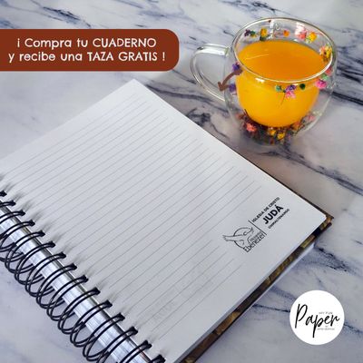 CUADERNO con TAZA GRATIS