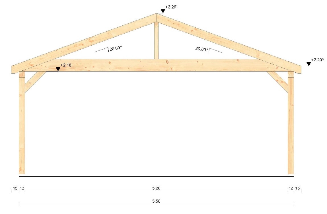 Carport Satteldach 12