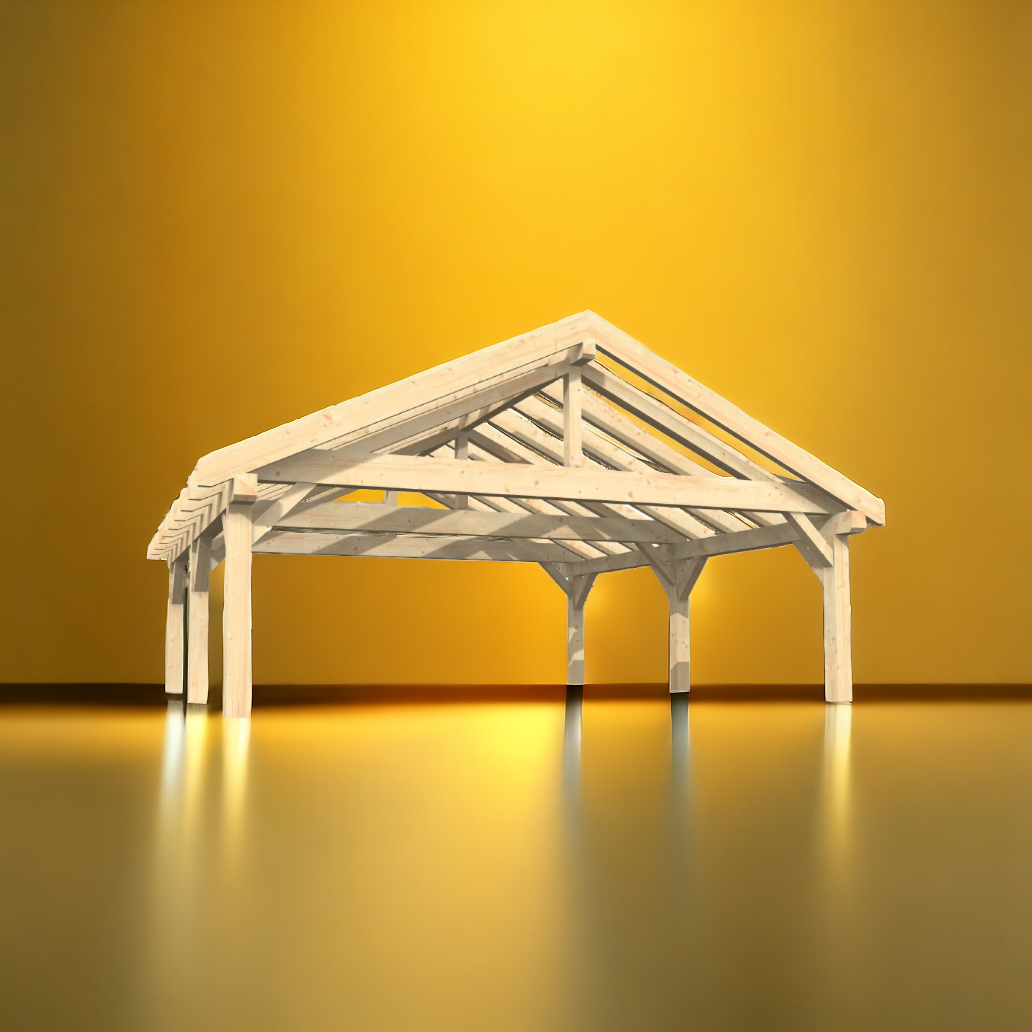 Carport Satteldach High End 7x7