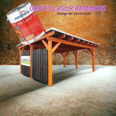 Carport Pultdach 6.00m x 6.00m  Carport Pultdach 6.00m x 6.00m