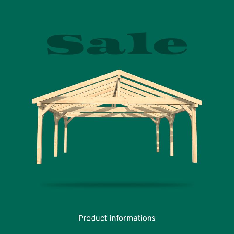 Carport Satteldach 12 Carport Satteldach 12