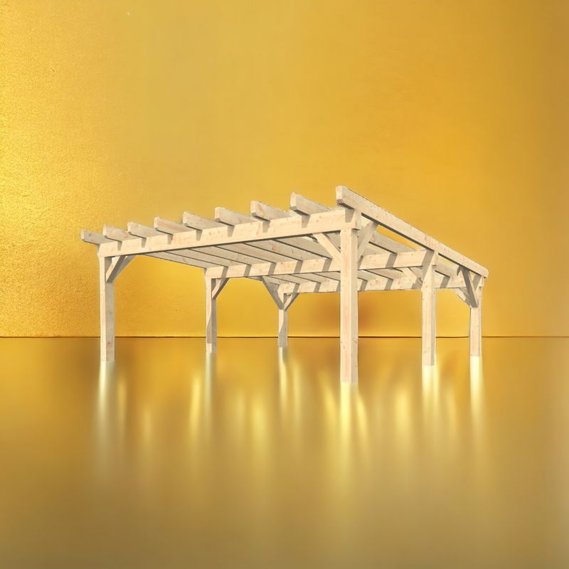 Carport Pultdach High End 7x7 Carport Pultdach High End 7x7