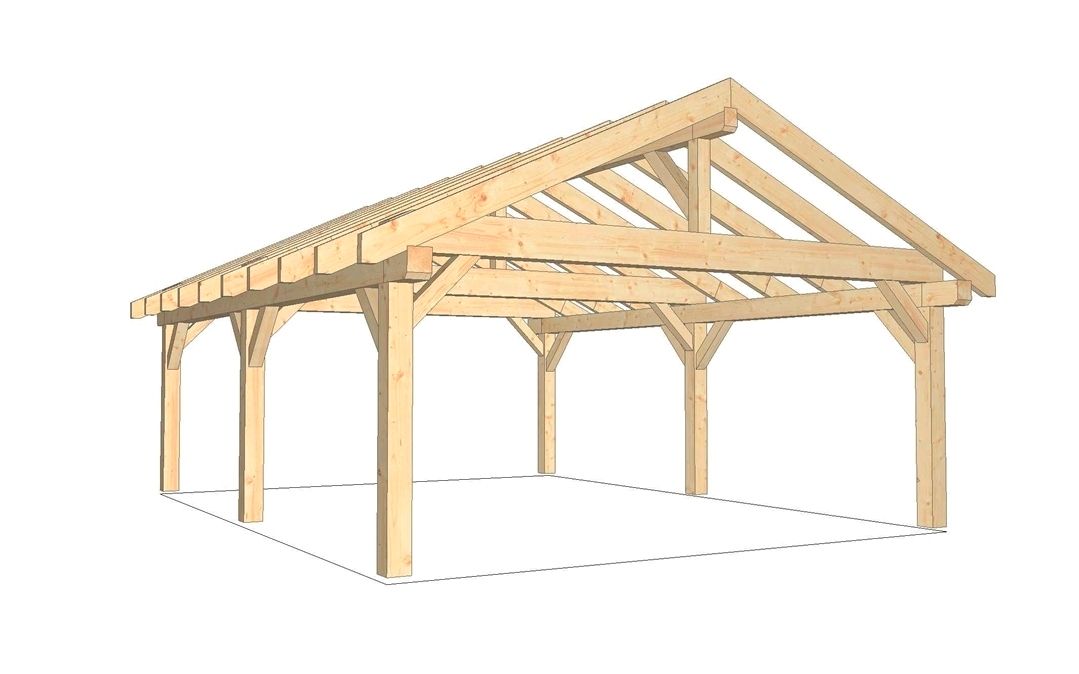 Carport Satteldach High End 6.00 x 8.00