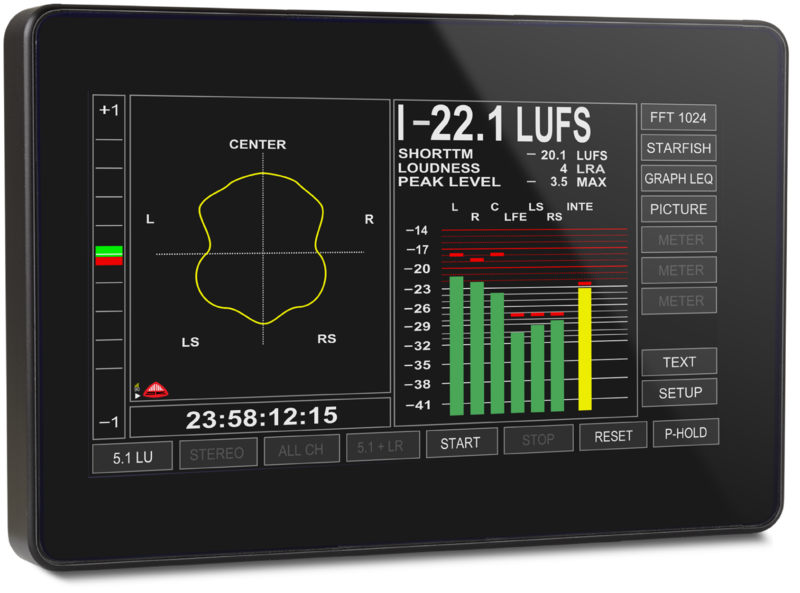 DK-Technologies DK T7,High Precision, Multi touch Stereo Audio, Loudness &amp; Logging Meter