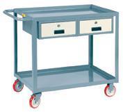 Welded Service Cart With Drawers