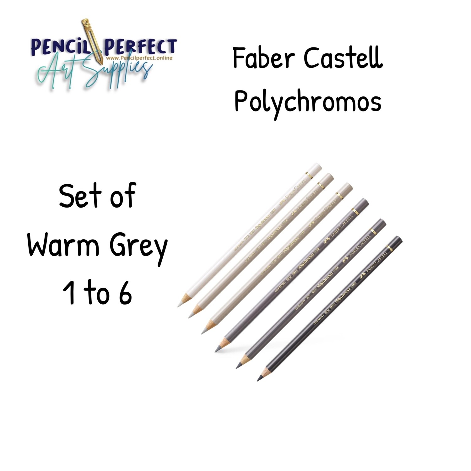 Faber Castell Polychromos Warm Grey Set 1 to 6