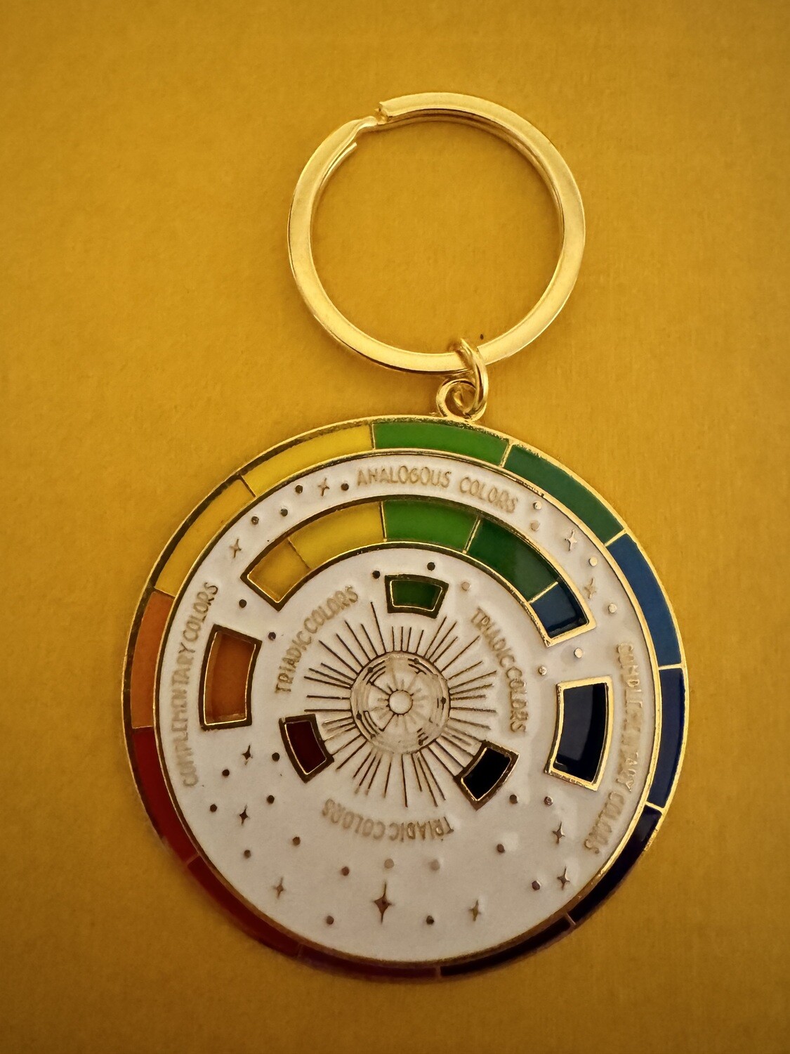 Colour Wheel Keyring, Colour: White