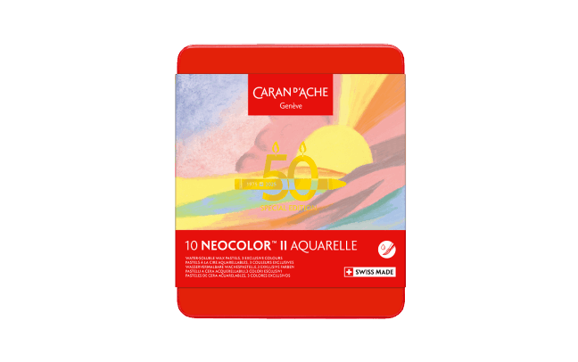 CARAN D&#39;ACHE NEOCOLOR™ II AQUARELLE PASTELS 50 YEARS PASTEL – SPECIAL EDITION