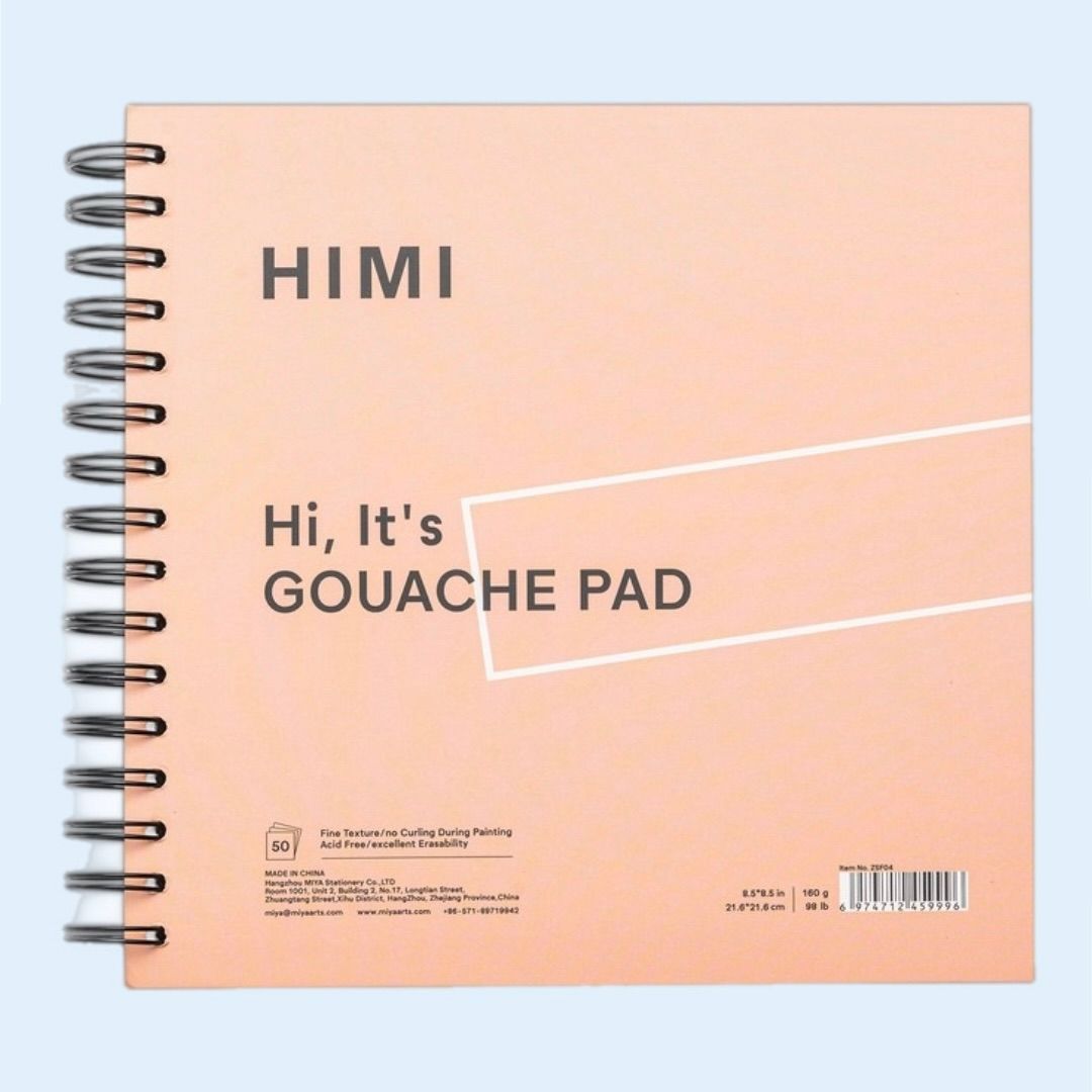 HIMI Paper  8.5&quot; x 8.5&quot; Spiral Pad Peach Cover