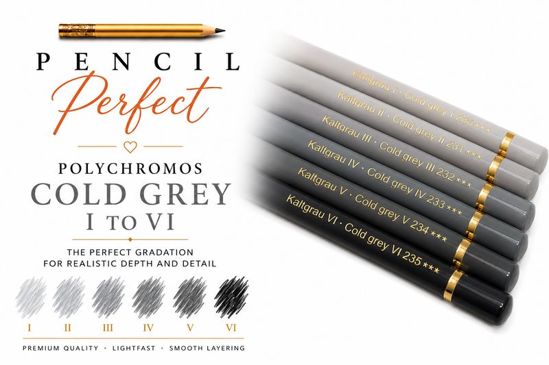 Faber Castell Polychromos Cold Grey Set 1 to 6