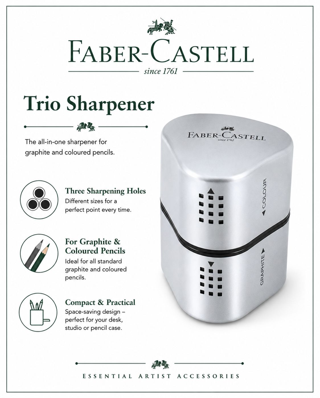 Faber Castell Grip 2001 Trio Sharpener