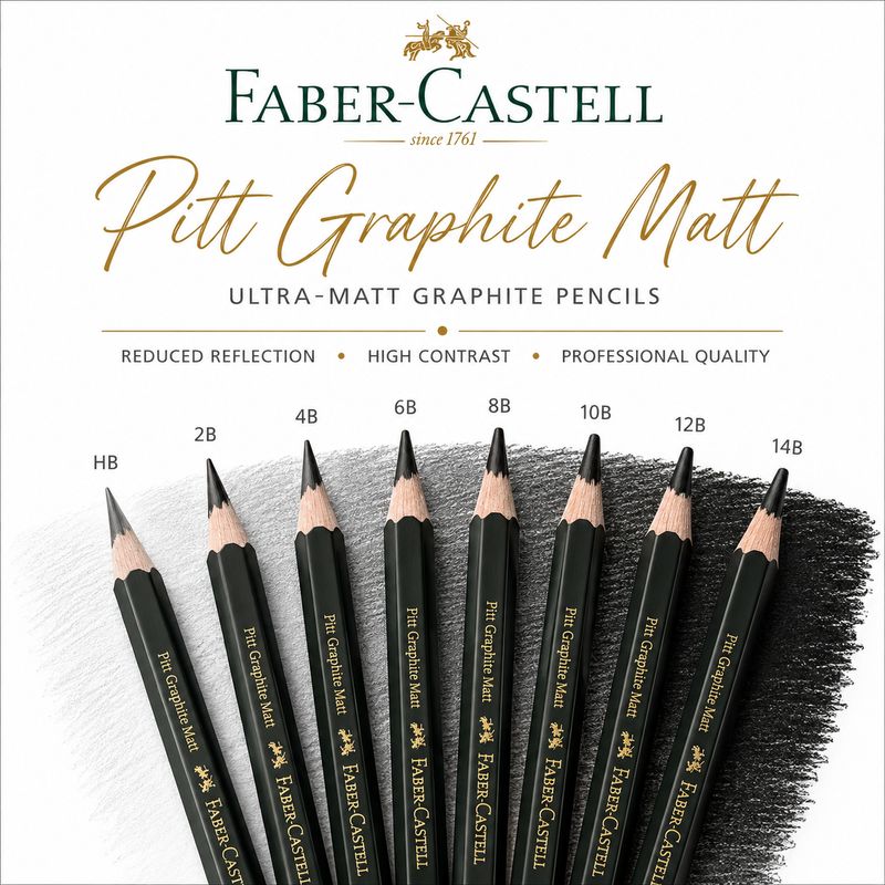 Faber Castell Pitt Graphite Matt Single Pencils