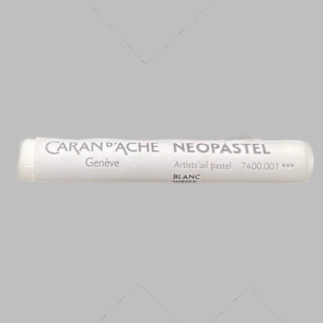 Caran d'Ache Neopastel Oil Individual Sticks, Colour: 001 White  *** Caran d'Ache Neopastel Oil