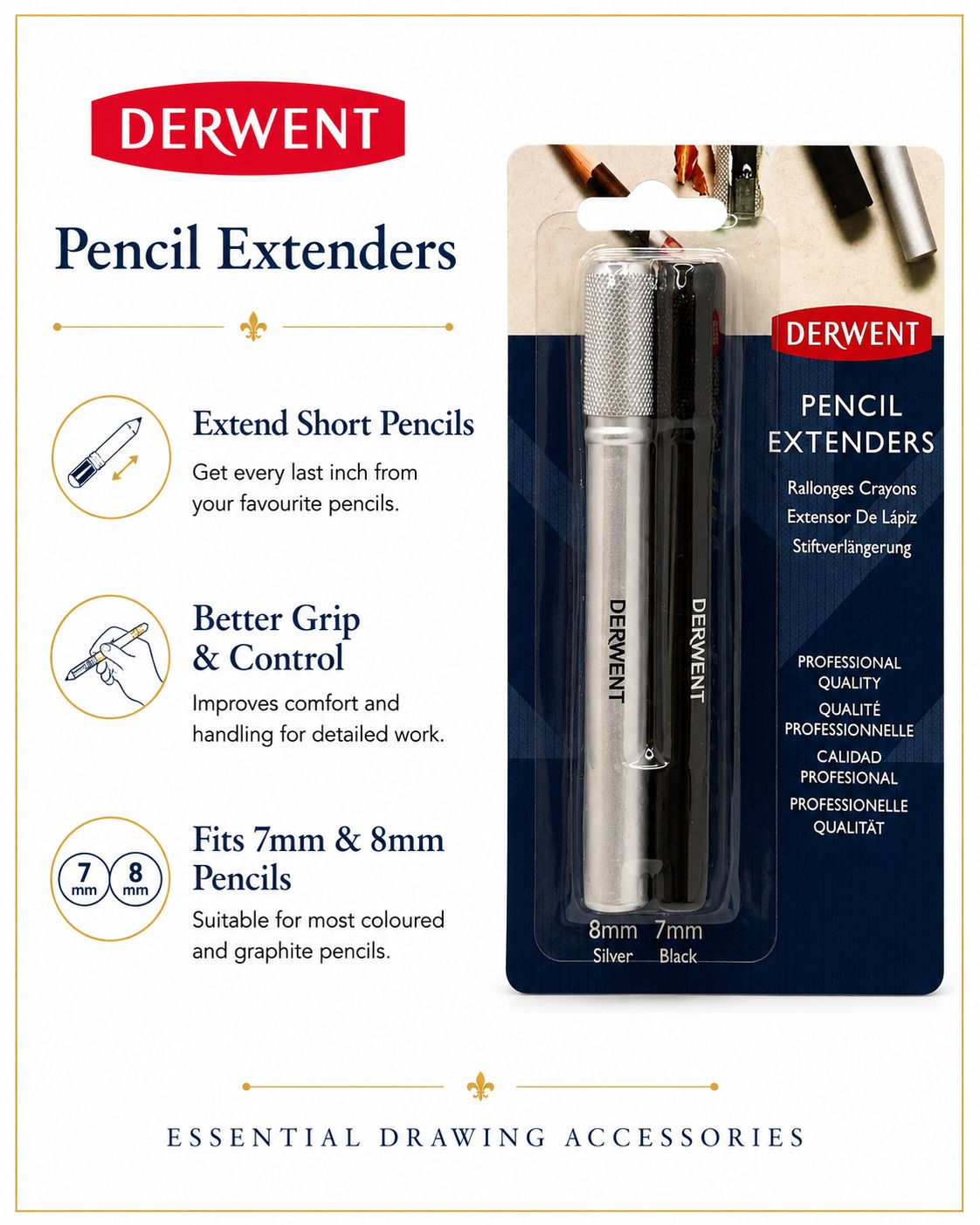 Derwent Pencil extenders
