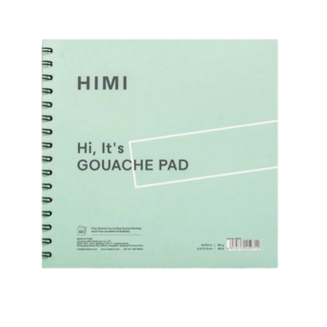 HIMI Paper  8.5" x 8.5" Spiral Pad Green Cover