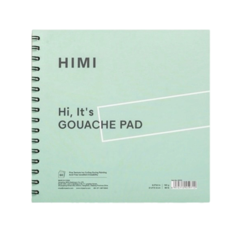 HIMI Paper  8.5" x 8.5" Spiral Pad Green Cover