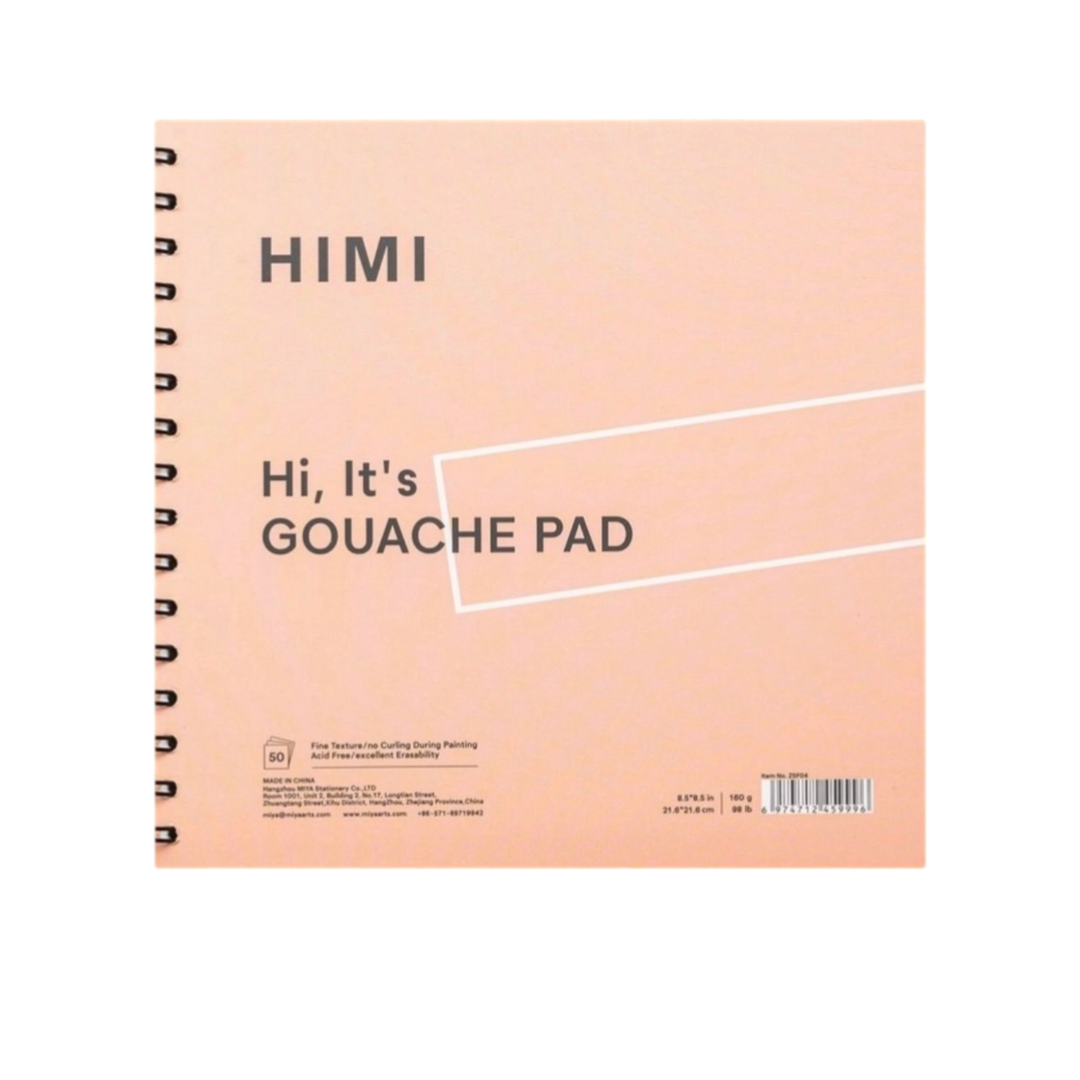 HIMI Paper  8.5" x 8.5" Spiral Pad Peach Cover