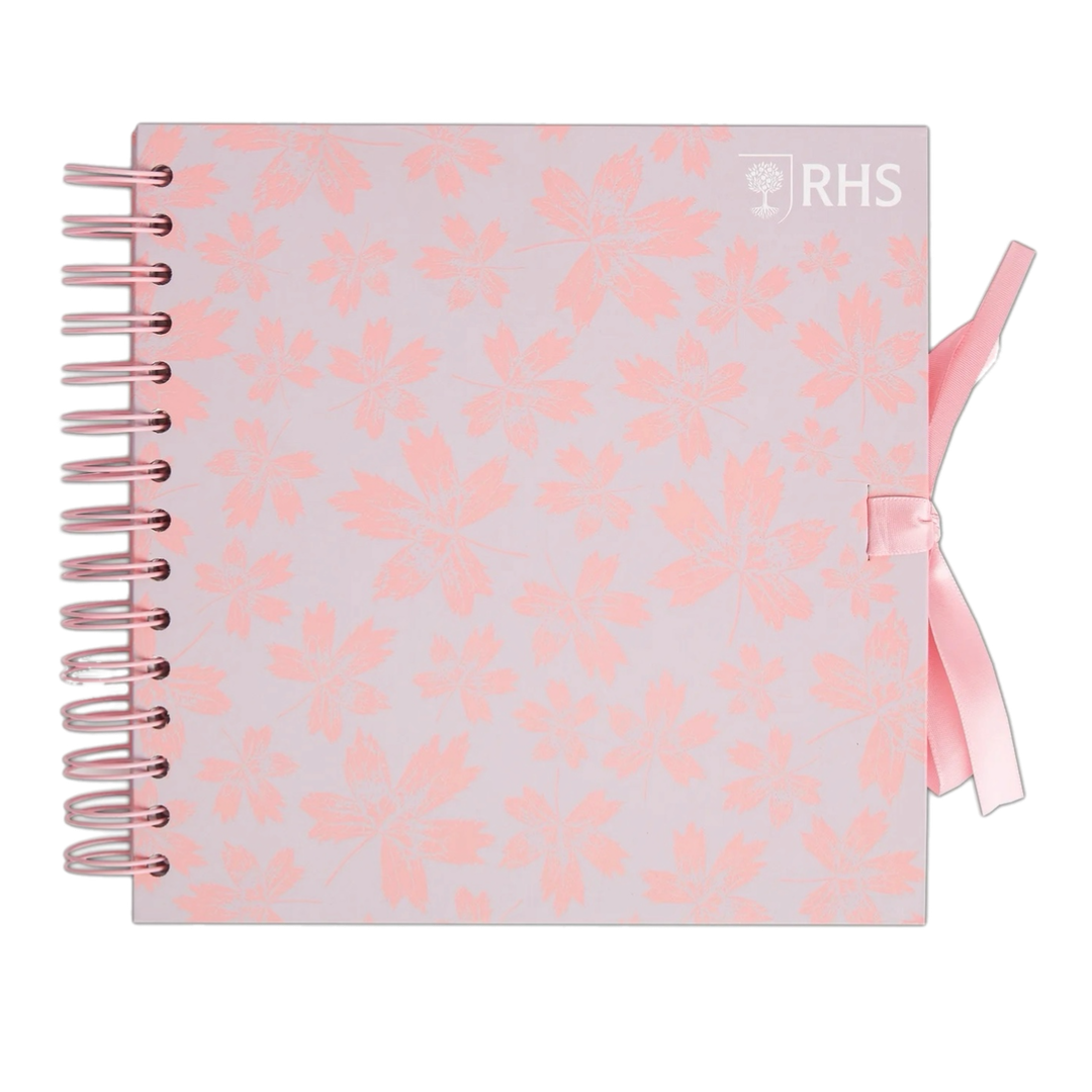 ​RHS bring you this stunning Wiro Bound Hardback Sketchbook 8" x 8" - Leaves